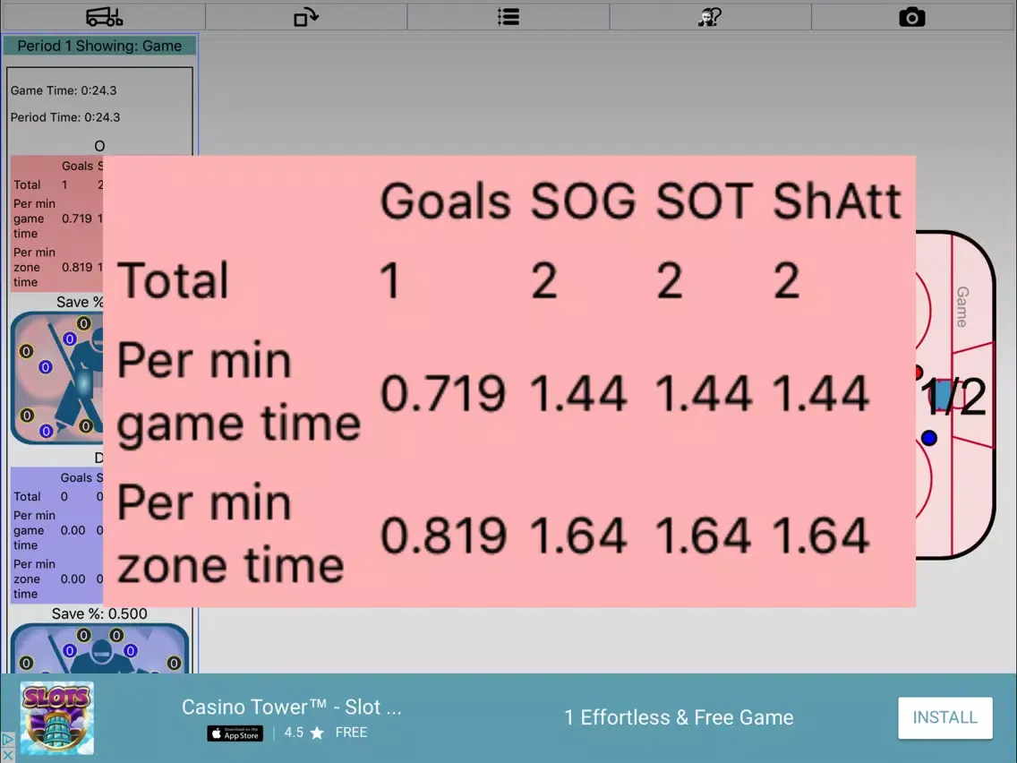 ZoneTime - Hockey iPad  स्क्रीनशॉट