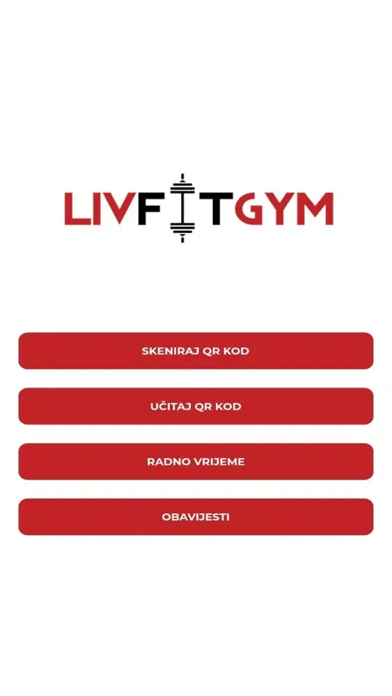 Capturas de tela do LivFit Gym Admin
