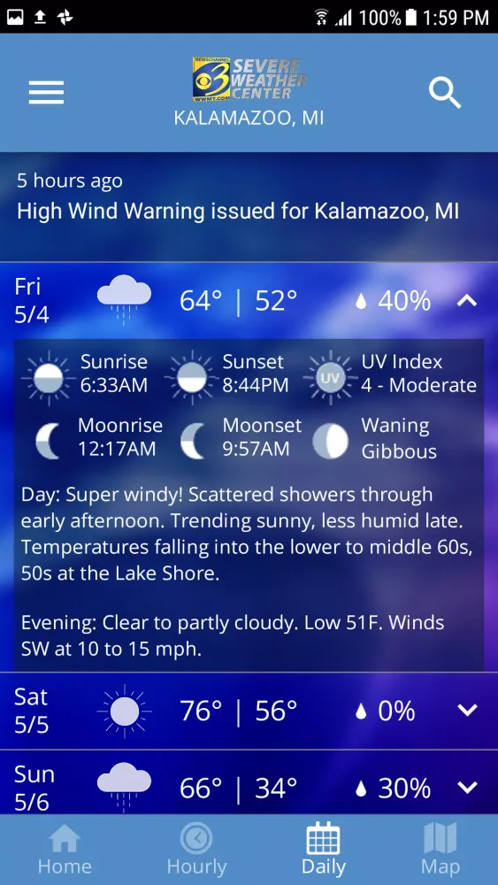 WWMT Weather应用截图
