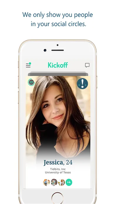 Kickoff – Meet people your friends know應用截圖