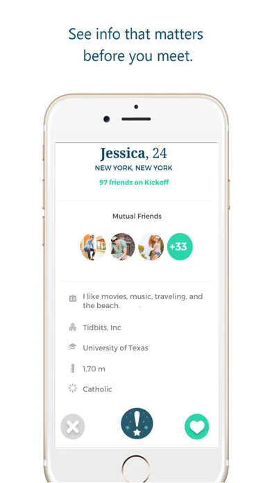 Kickoff – Meet people your friends know應用截圖