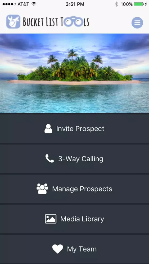Capturas de tela do Bucket List Tools