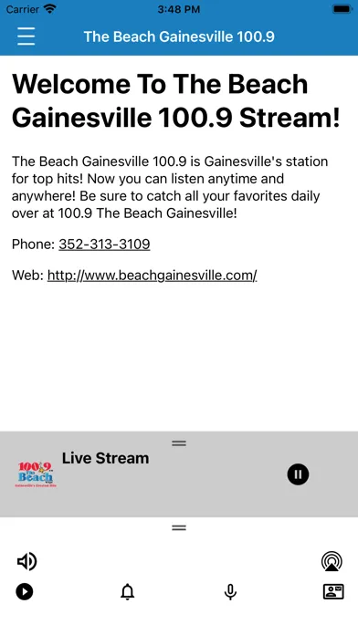 Zrzuty ekranu The Beach Gainesville 100.9