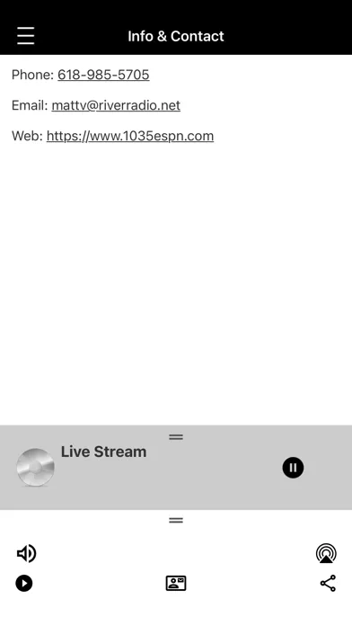 Capturas de tela do 103.5 ESPN
