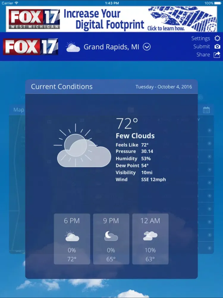 Zrzuty ekranu FOX17 West Michigan Weather iPad 