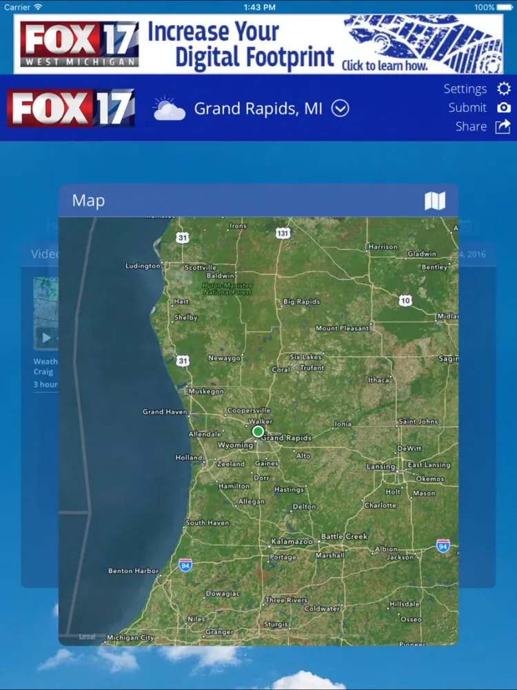 Zrzuty ekranu FOX17 West Michigan Weather iPad 