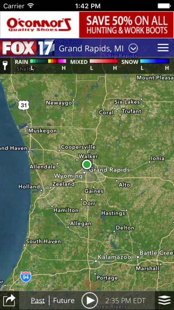 Zrzuty ekranu FOX17 West Michigan Weather