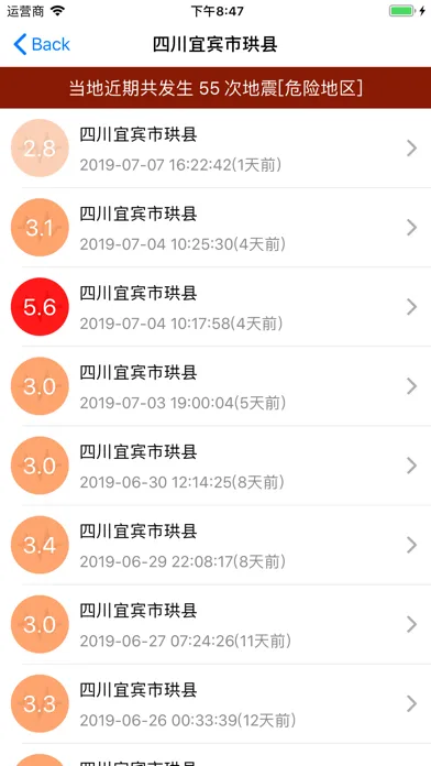 Скриншоты 地震预警中心
