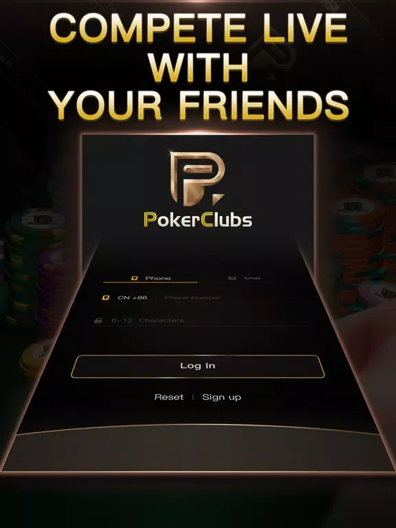 PokerClubs-Global Poker Game iPad 应用截图