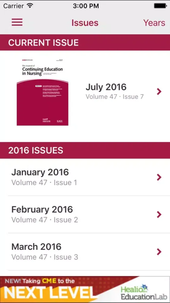 The Journal of Continuing Education in Nursing Ekran Görüntüleri