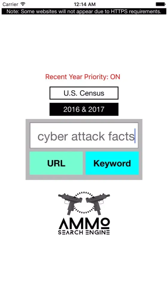 Capturas de pantalla de Ammo Search Engine - read less