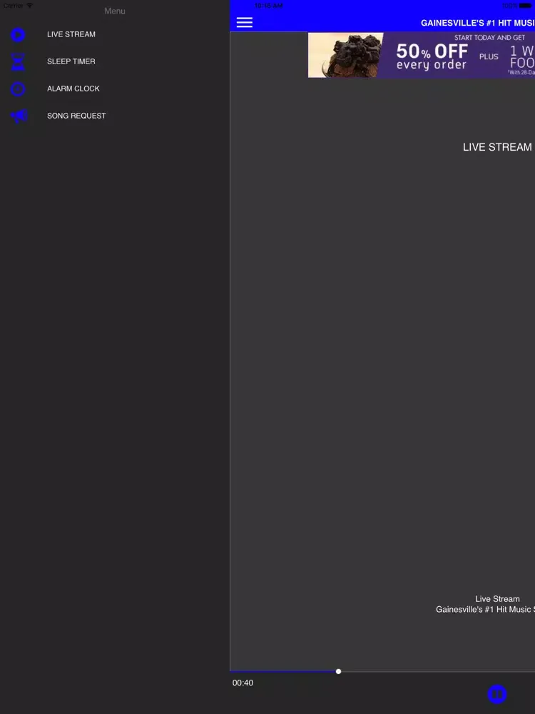 Capturas de pantalla de WYKS KISS 105.3 FM iPad 