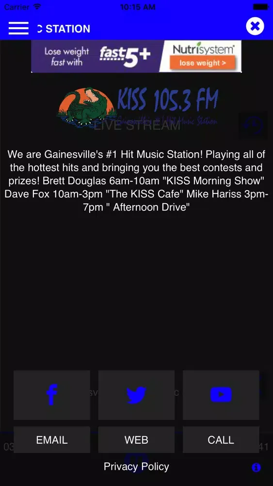 Capturas de pantalla de WYKS KISS 105.3 FM