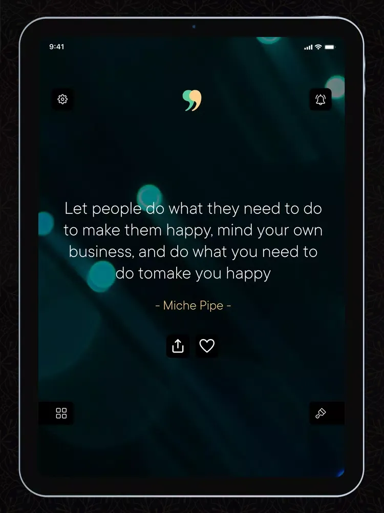 Tangkapan skrin Motivation Plus: Daily Quotes iPad 