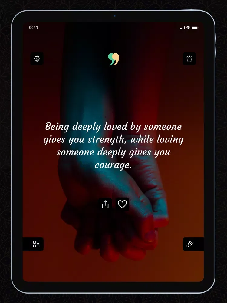Tangkapan skrin Motivation Plus: Daily Quotes iPad 