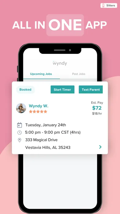 Wyndy: Babysitting, simplified Screenshots