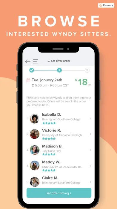 Wyndy: Babysitting, simplified Screenshots
