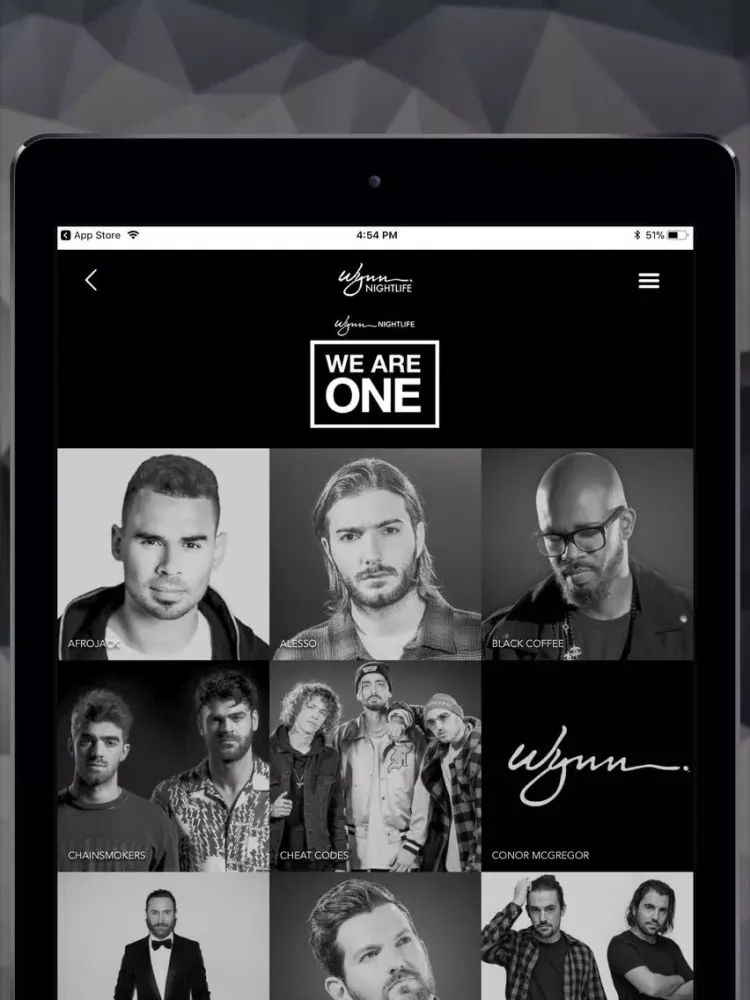 Capturas de pantalla de Wynn Social iPad 