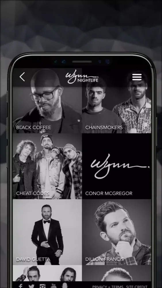Capturas de pantalla de Wynn Social