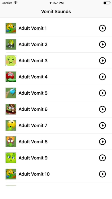 ภาพหน้าจอของ Vomit Sound
