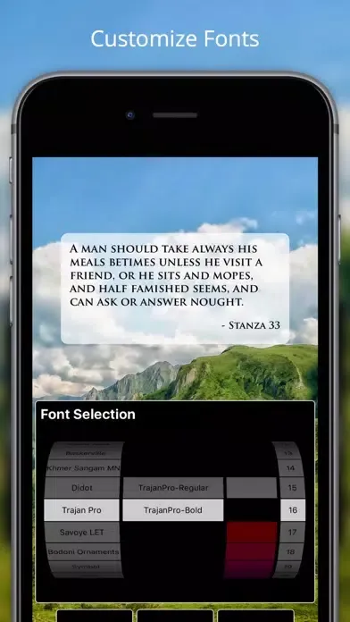 Capturas de pantalla de Pocket Havamal - Daily Asatru Meditations of Wisdom from Odin - Olive Bray Translation