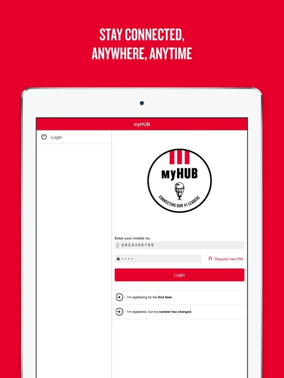 myHUB iPad  スクリーンショット