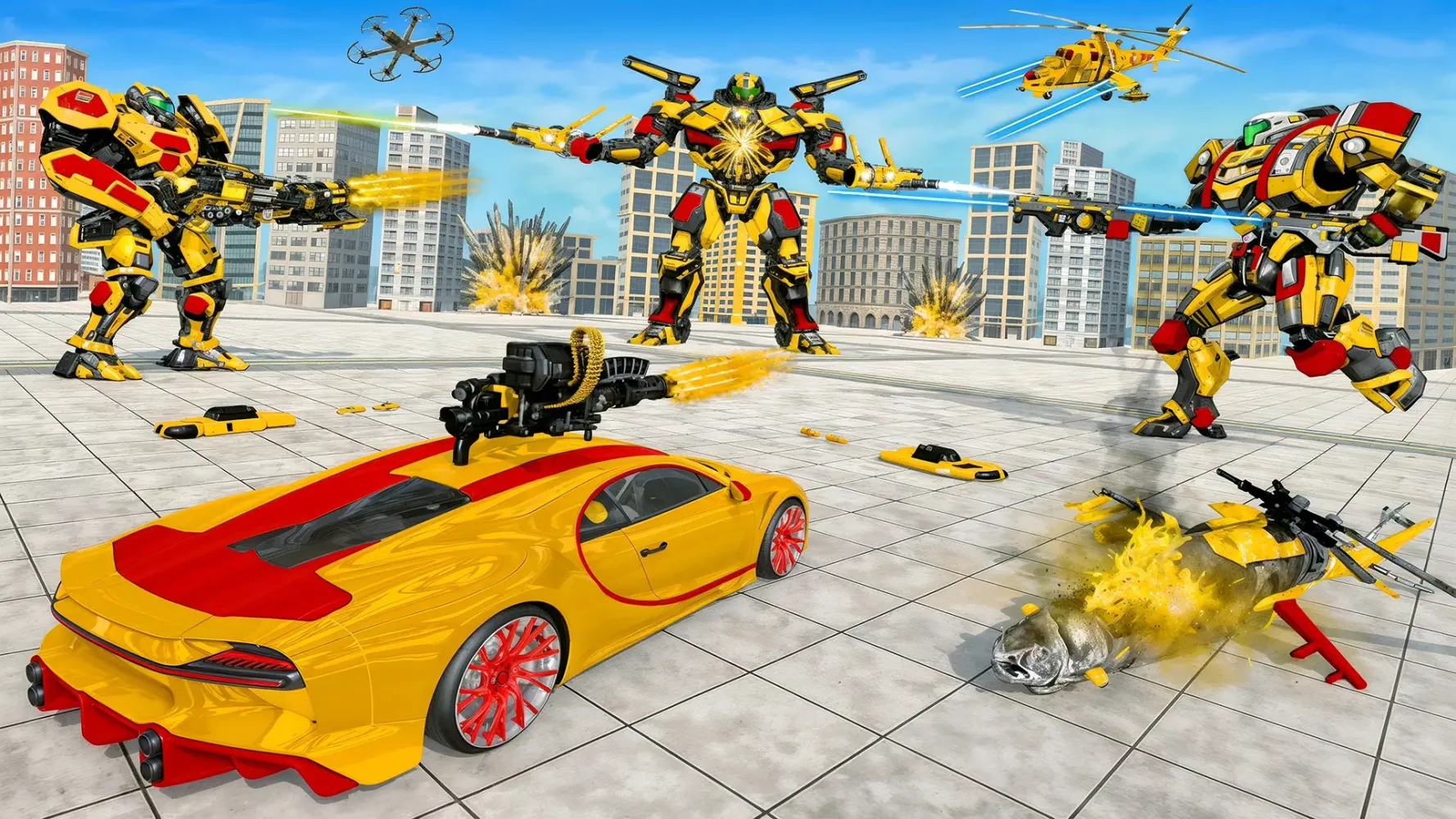 Tank Robot Car Transform Games Screenshots