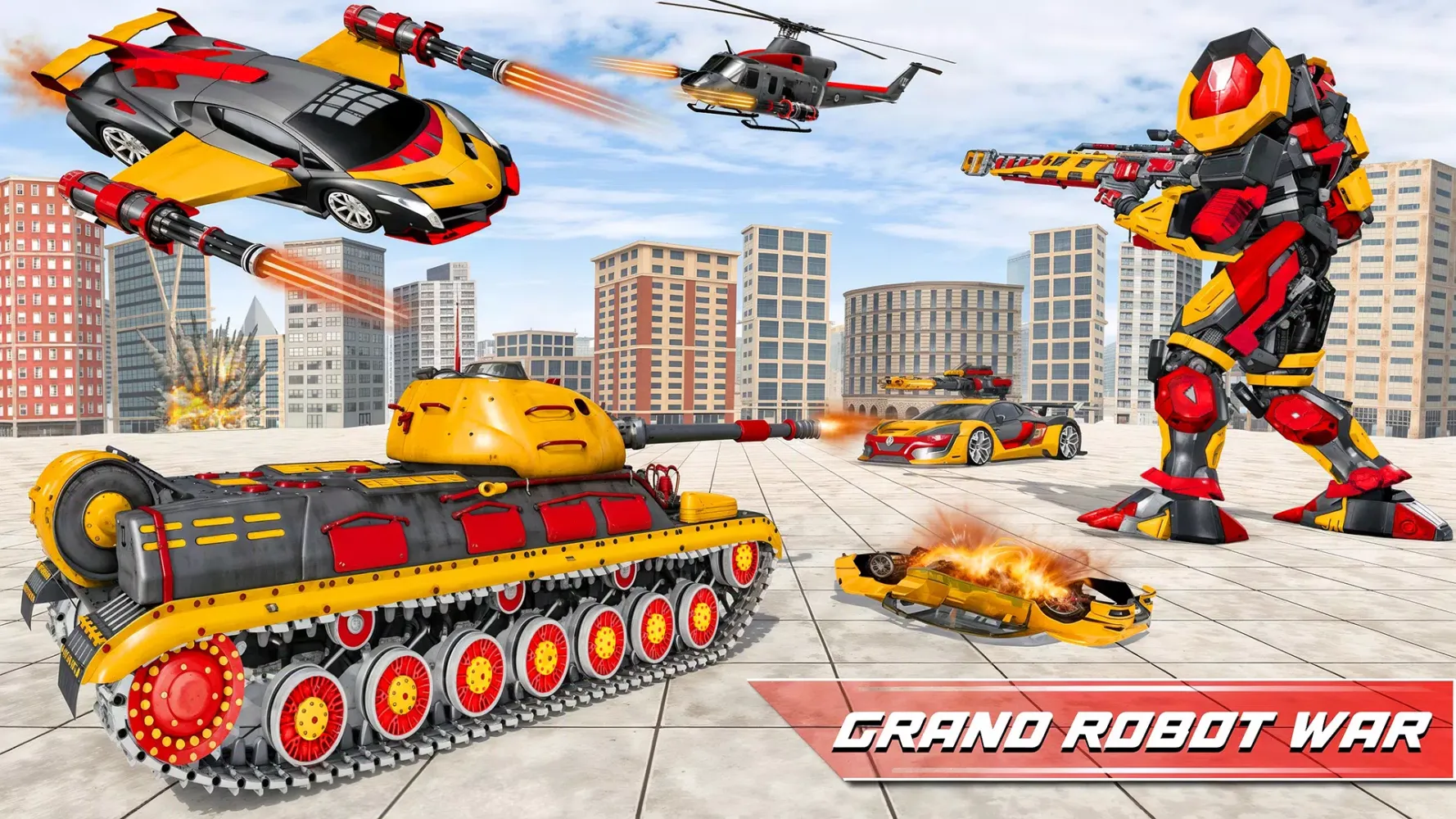 Tank Robot Car Transform Games Screenshots