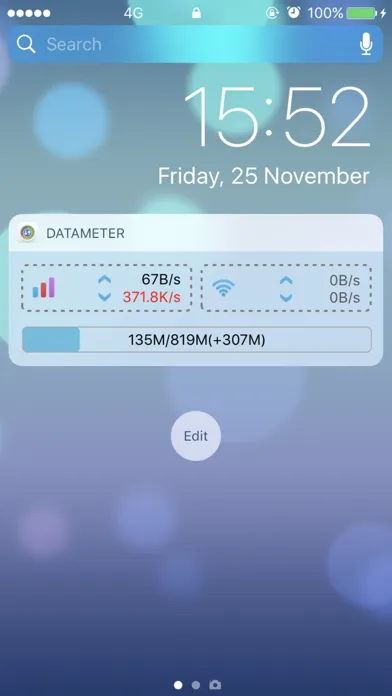 Скриншоты DataMeter - Track Data Widget