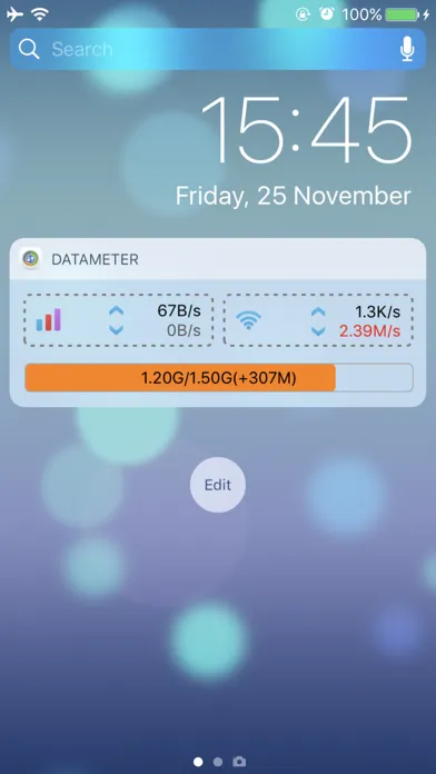 Скриншоты DataMeter - Track Data Widget