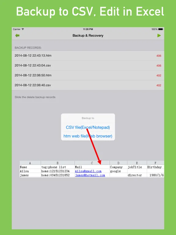 MyCleaner - clean contacts iPad  Screenshots