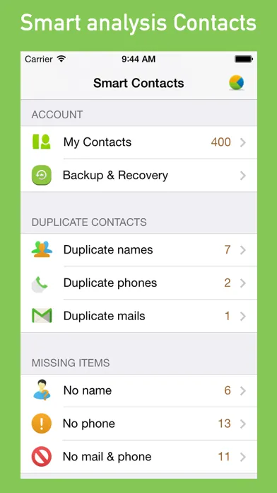 MyCleaner - clean contacts Screenshots