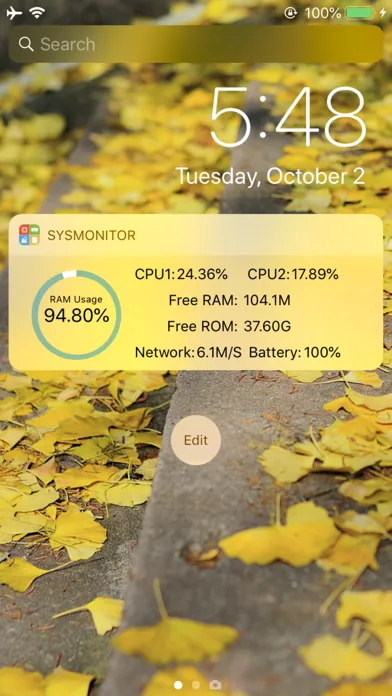 SYSMonitor - System Status Wgt Screenshots