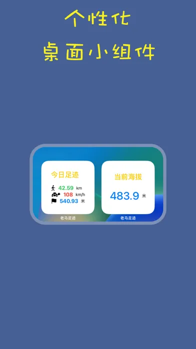 Capturas de pantalla de 老马足迹地图-记录日常运动轨迹海拔