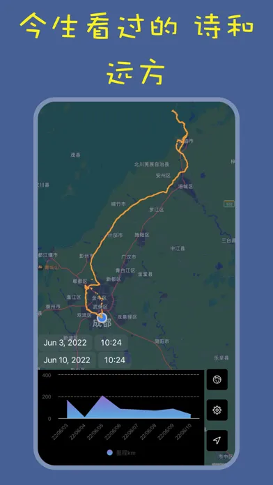 Capturas de pantalla de 老马足迹地图-记录日常运动轨迹海拔