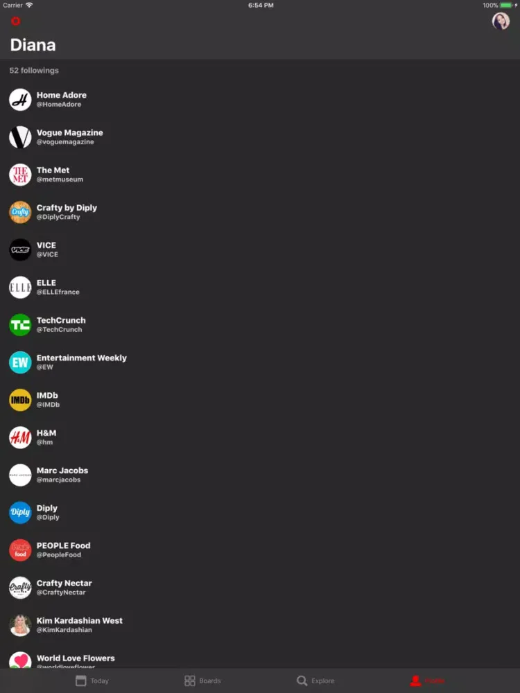 Capturas de tela do Wzty News iPad 