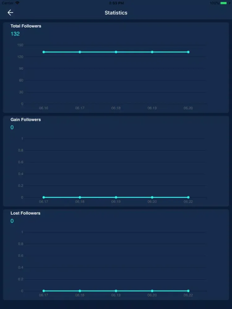 Capturas de pantalla de Tracker for instagram comments iPad 