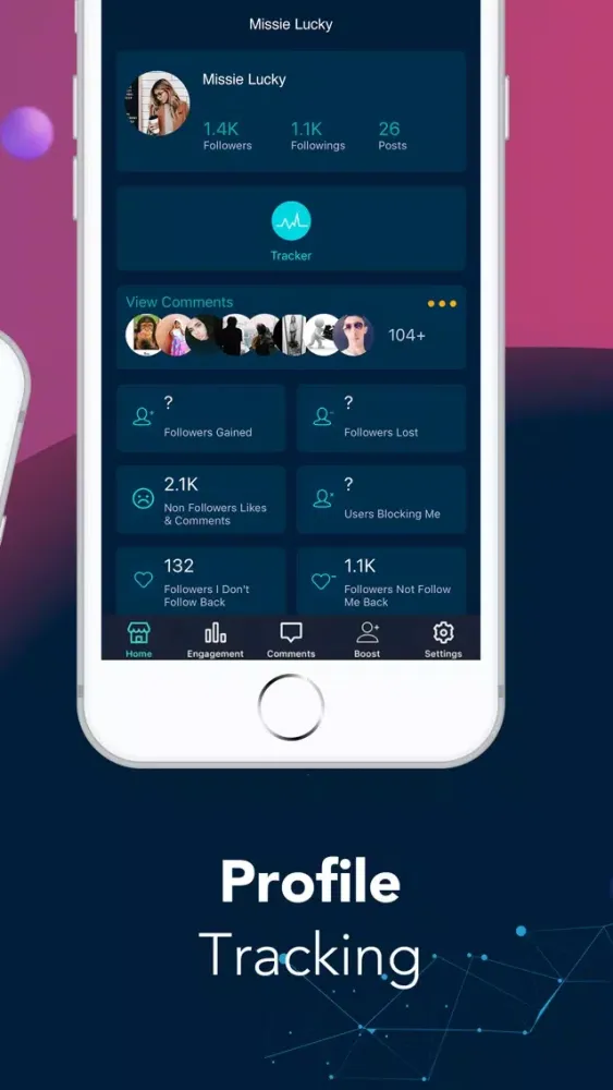 Capturas de pantalla de Tracker for instagram comments