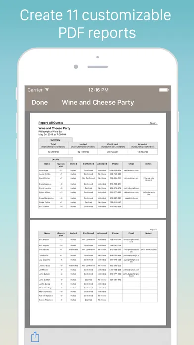 Guest List Organizer Pro应用截图