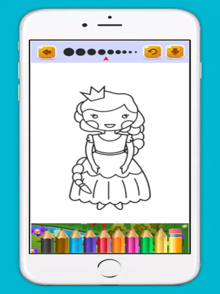 Zrzuty ekranu Princess and Fairy Coloring Book for kids free iPad 