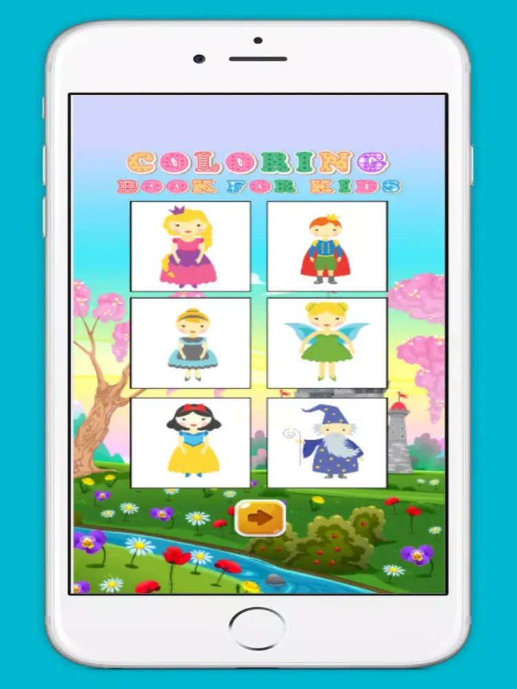 Zrzuty ekranu Princess and Fairy Coloring Book for kids free iPad 