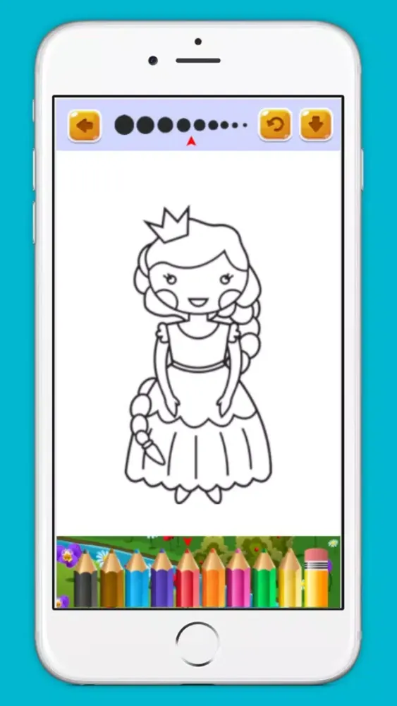Zrzuty ekranu Princess and Fairy Coloring Book for kids free