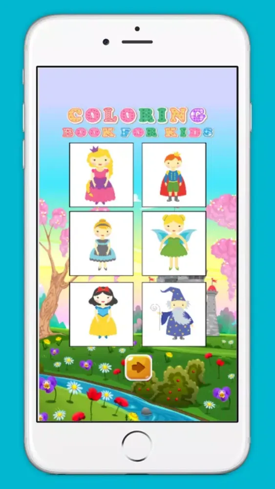Zrzuty ekranu Princess and Fairy Coloring Book for kids free
