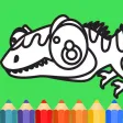 T Rex Dinosaur Coloring Book hd for kids free
