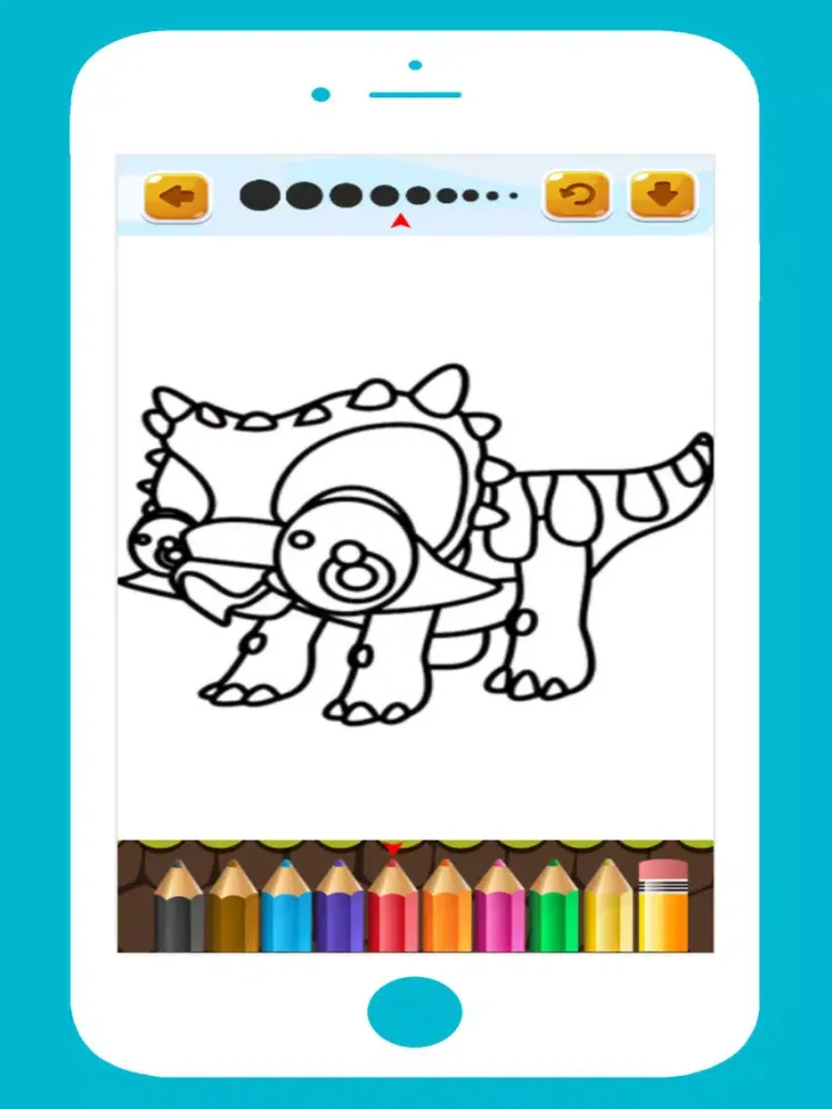 T Rex Dinosaur Coloring Book hd for kids free iPad 應用截圖