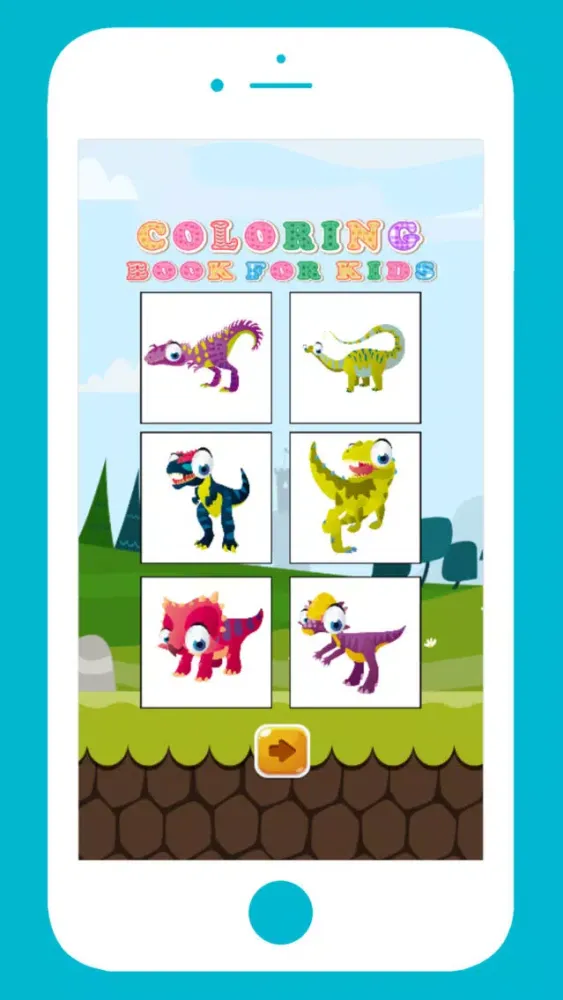 T Rex Dinosaur Coloring Book hd for kids free應用截圖