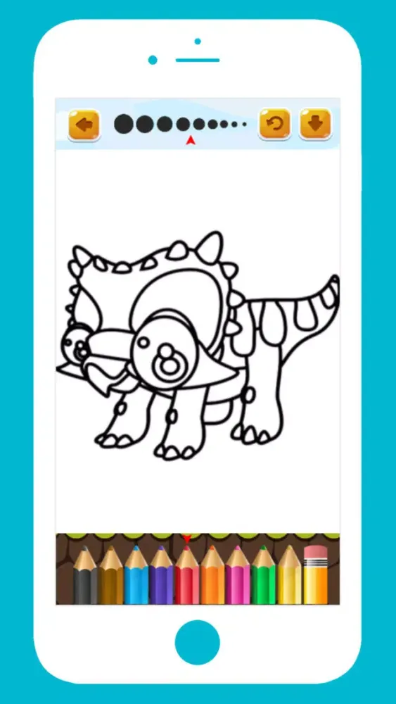 T Rex Dinosaur Coloring Book hd for kids free應用截圖