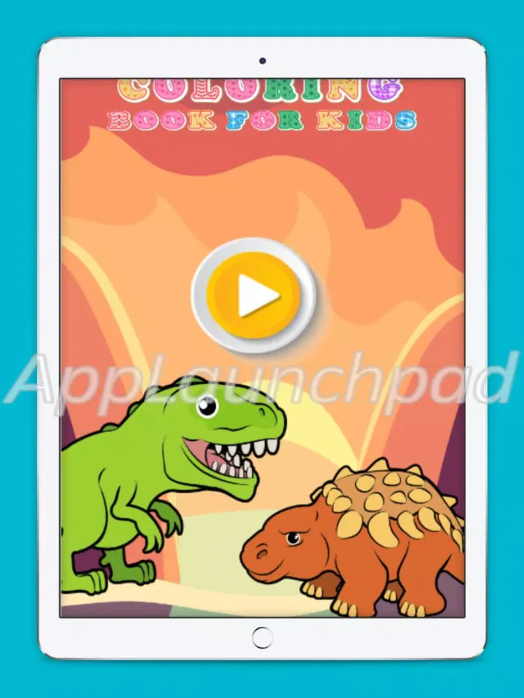 Tangkapan skrin T rex Dinosaurs Coloring Book Drawing for Kids iPad 