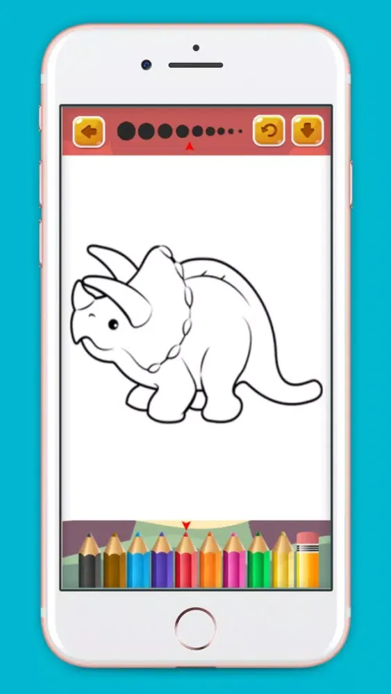 Tangkapan skrin T rex Dinosaurs Coloring Book Drawing for Kids