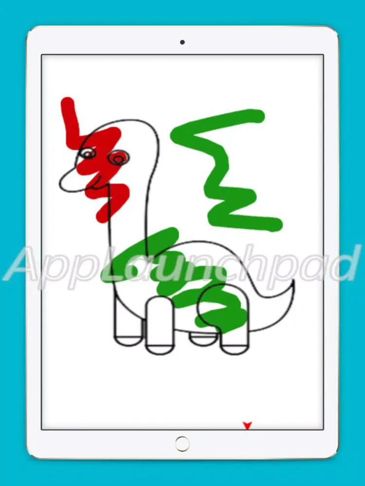 Ảnh chụp màn hình của Dinosaur Planet Coloring Book game for kids iPad 